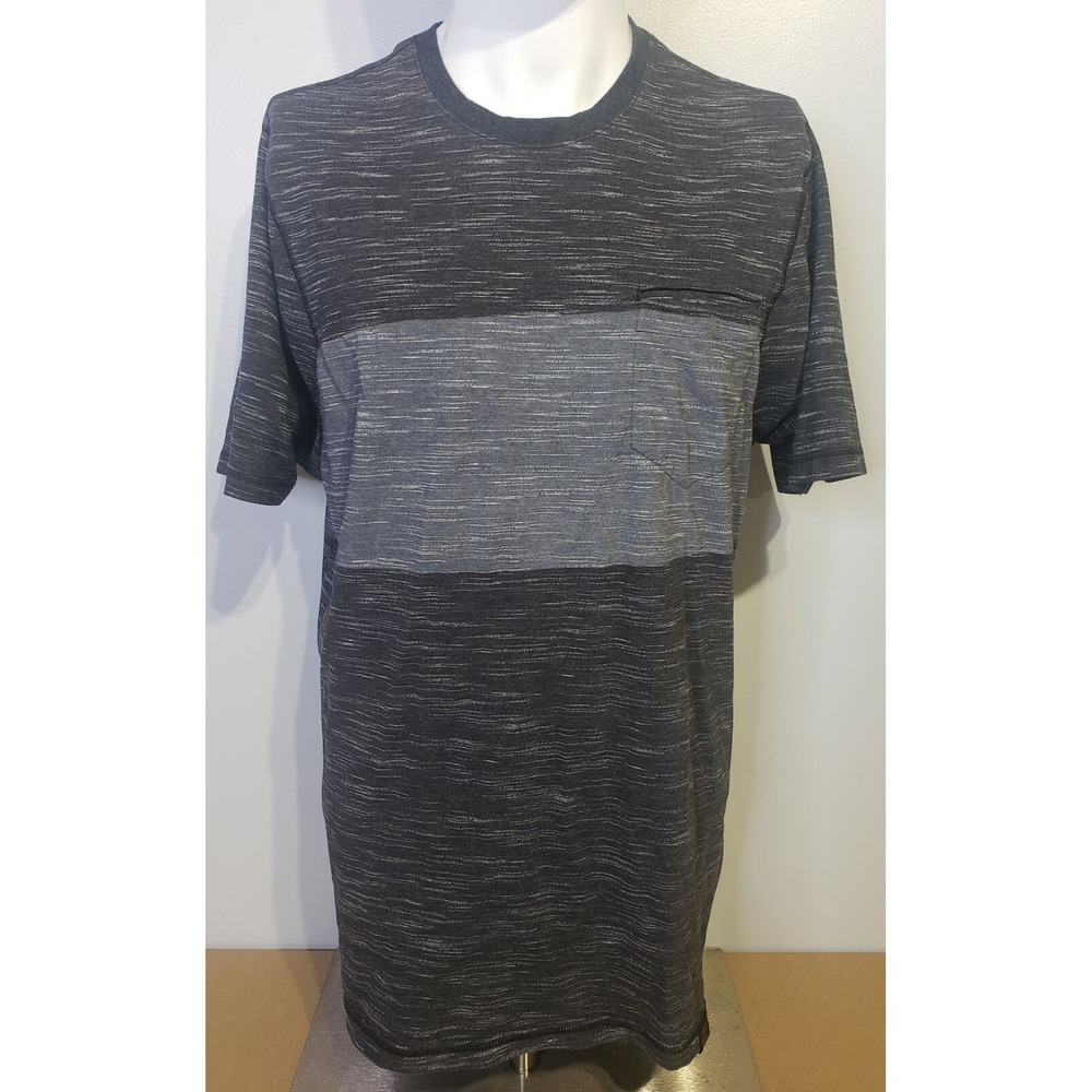 Under Armour Heatgear Mens Size Large Short Sleeve Pocket Shirt Fitted Gray